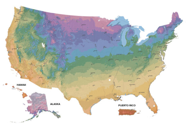 Hardiness Zone Map | First Editions